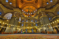 The Interior of New Mosque, Istanbul, Turkey
